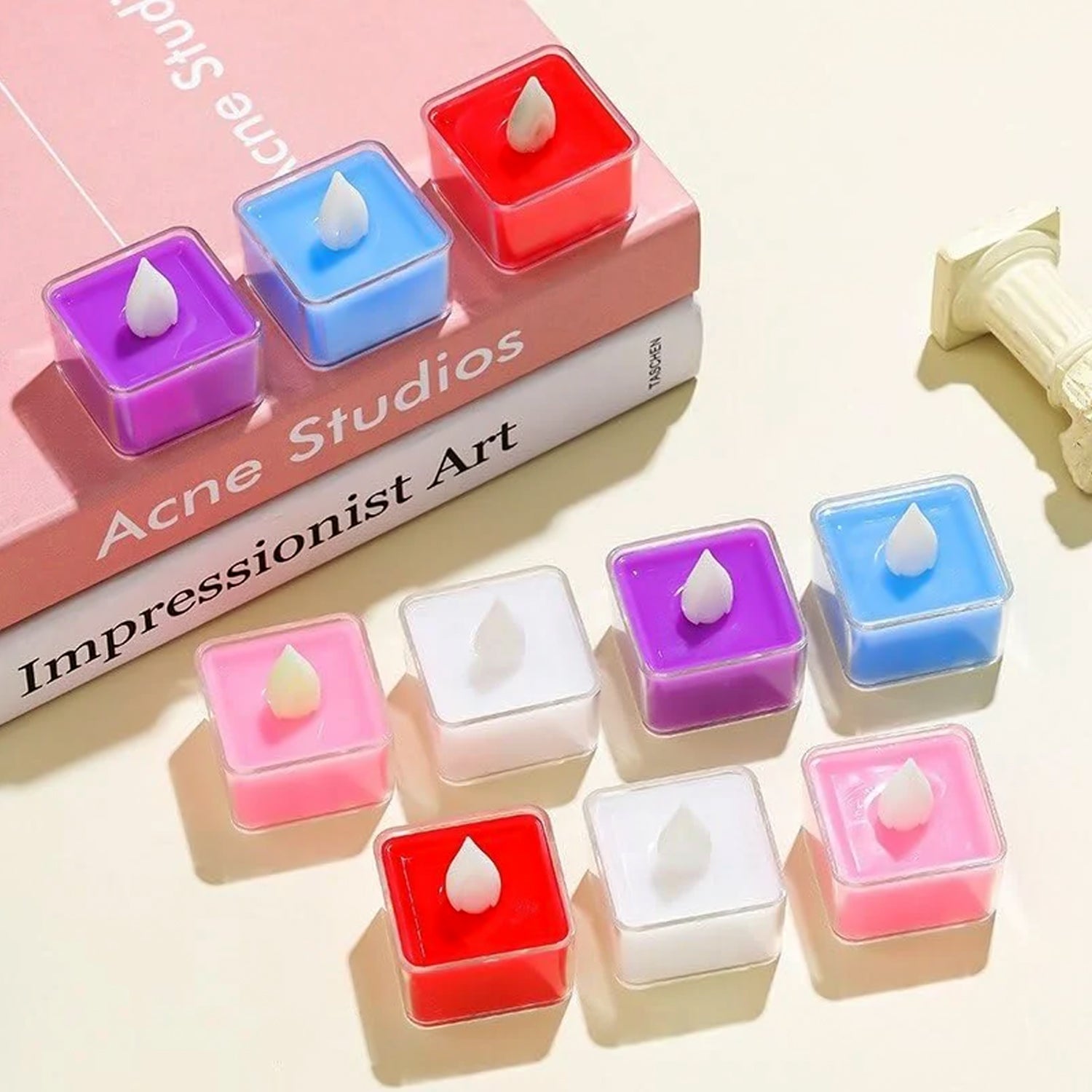Set of 24 Multi-Color LED Tealight Candles Set of 24 Multi-Color LED Tealight Candles
